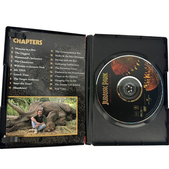Jurassic Park Collectors Edition DVD Fullscreen 2000 Steven Spielberg Universal - Picture 3 of 7